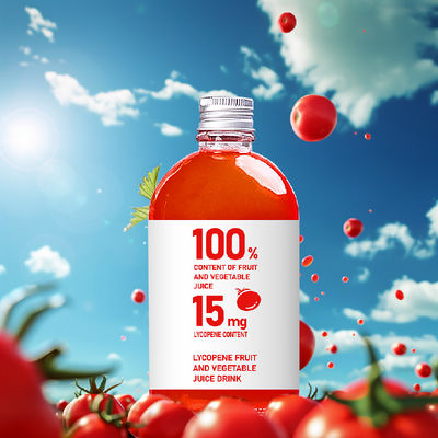 kualitas Plastik Botol Jus Tomat Tidak Ber garam 100ml 3% Nilai Referensi Nutrisi pabrik