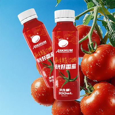 kualitas 100 ml Jus Tomat Sodium Rendah Minuman Tomat Beraroma Buah pabrik